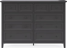 Halston Eight Drawer Dresser in Raven Black - View 3
