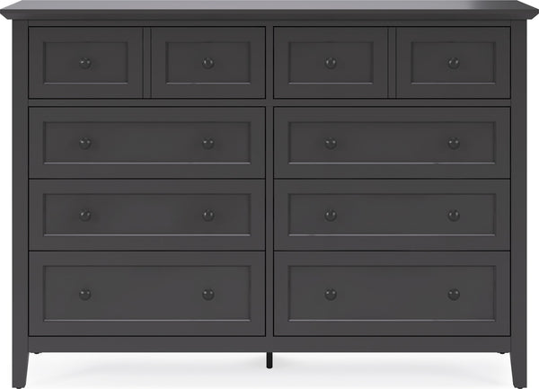 Halston Eight Drawer Dresser in Raven Black