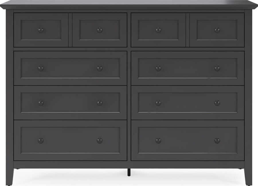 Halston Eight Drawer Dresser in Raven Black - View 3