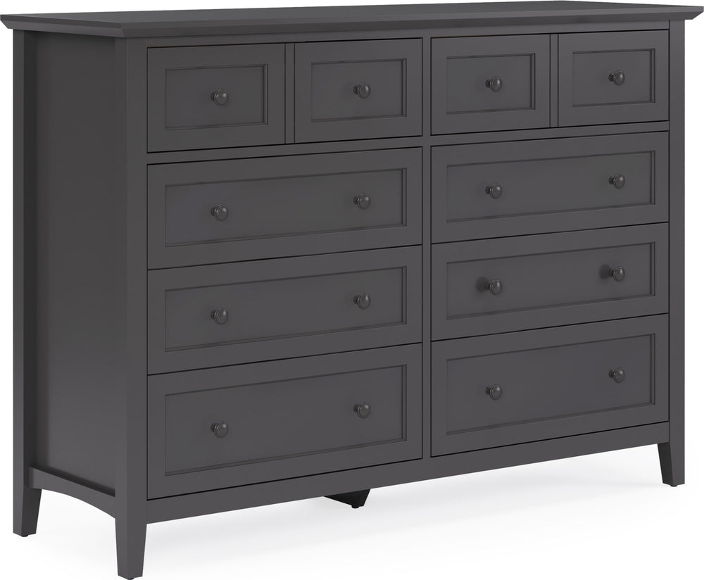 Halston Eight Drawer Dresser in Raven Black - View 6