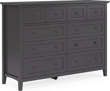 Halston Eight Drawer Dresser in Raven Black - View 6