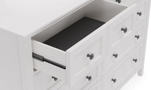 Halston Eight Drawer Dresser in Snowfall White - View 2