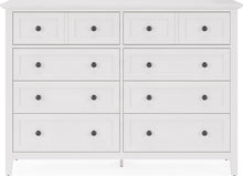 Halston Eight Drawer Dresser in Snowfall White - View 3