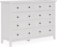 Halston Eight Drawer Dresser in Snowfall White - View 6