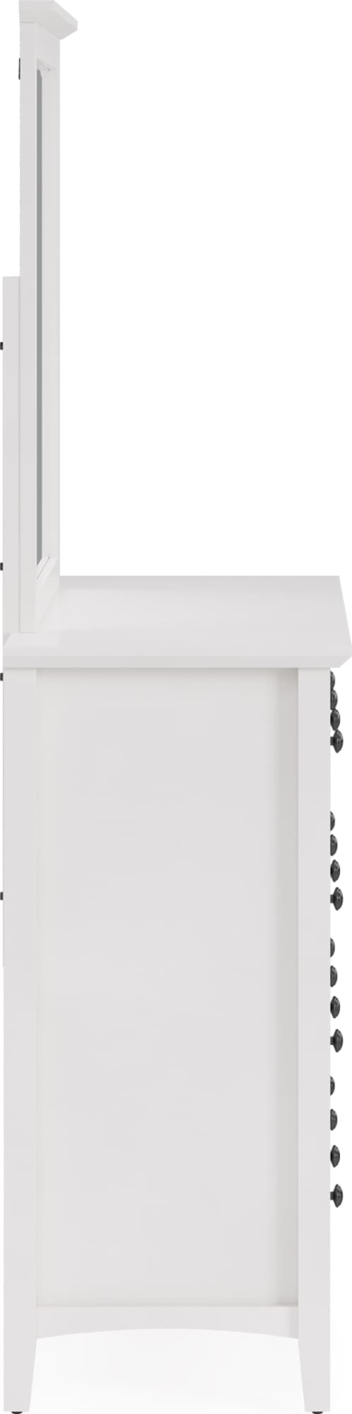 Halston Eight Drawer Dresser in Snowfall White - View 9