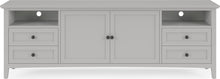 Halston Ent Console 84W - Elephant Grey