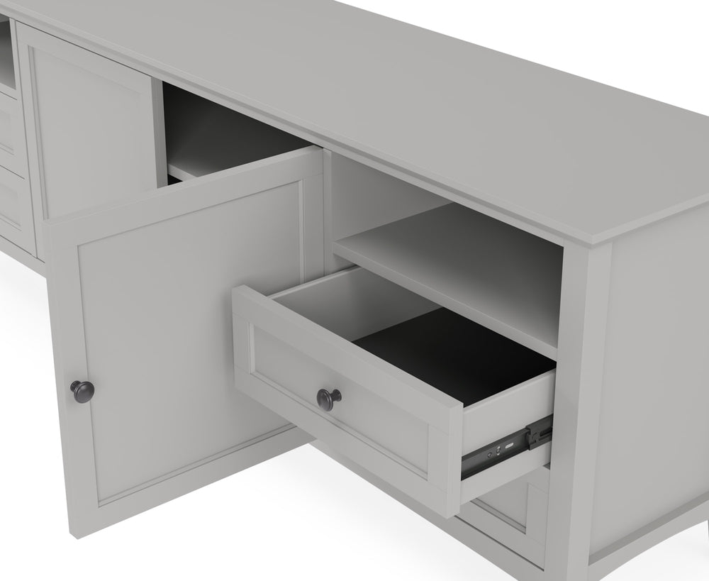 Halston Ent Console 84W - Elephant Grey - View 4