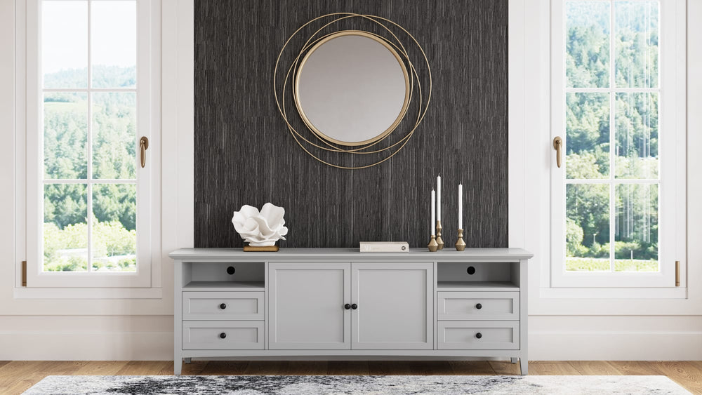 Halston Ent Console 84W - Elephant Grey - View 5
