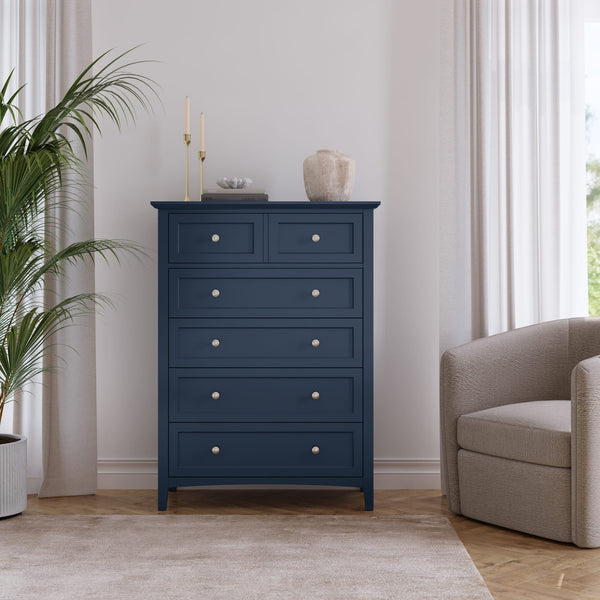 Halston Five Drawer Chest in Blueberry alternate view