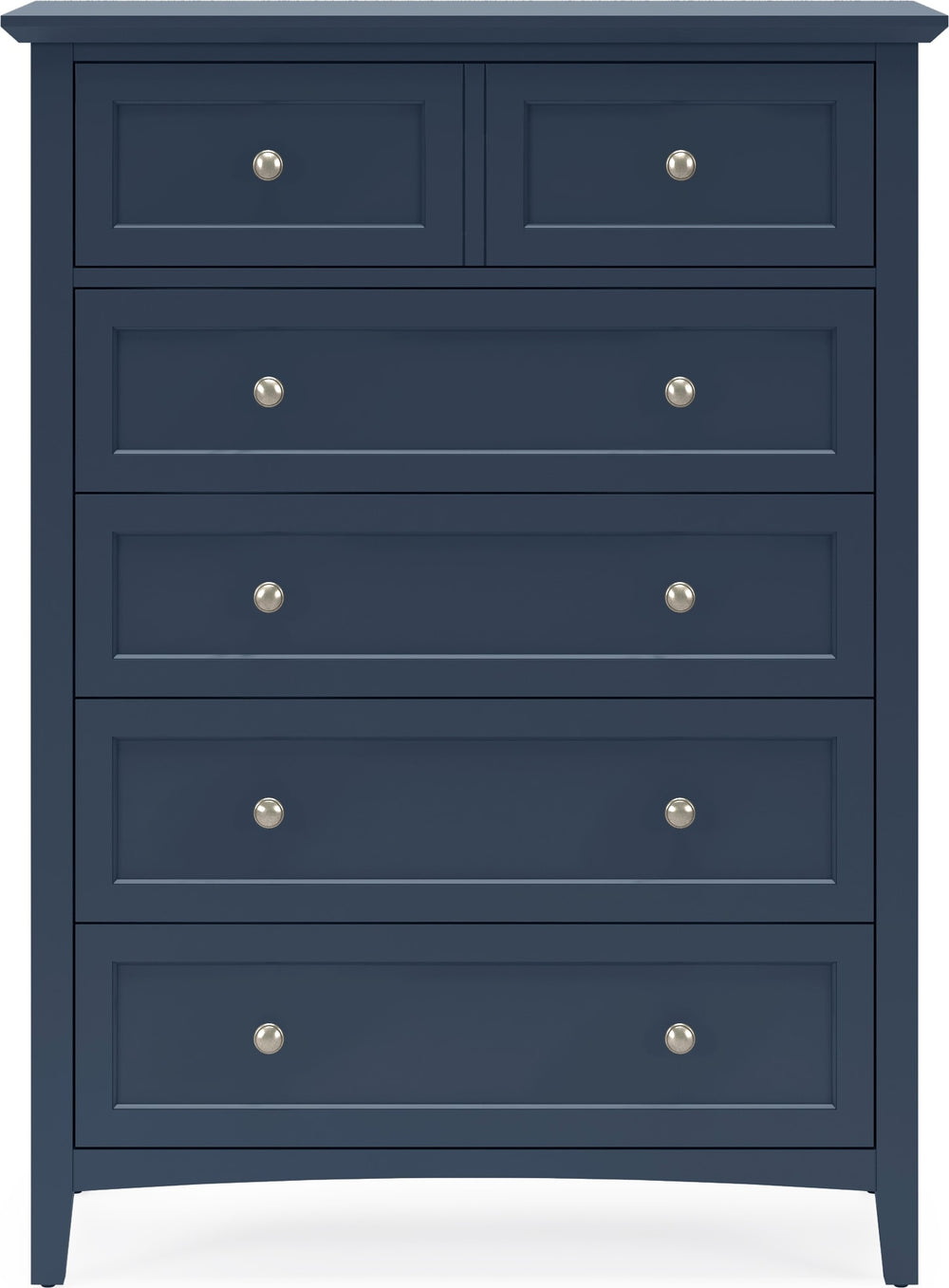 Halston Five Drawer Chest in Blueberry - View 2