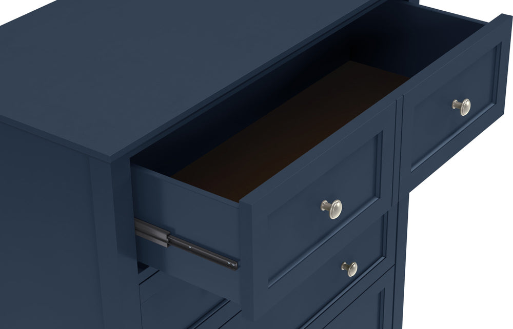 Halston Five Drawer Chest in Blueberry - View 5