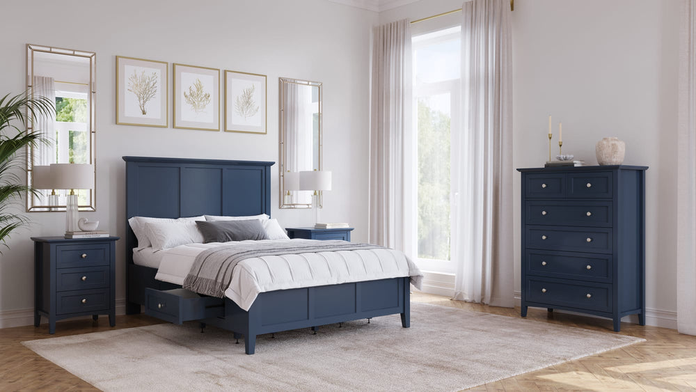 Halston Five Drawer Chest in Blueberry - View 7
