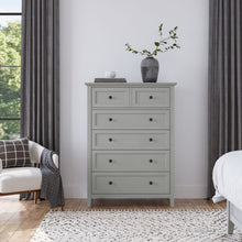Halston Five Drawer Chest in Elephant Gray