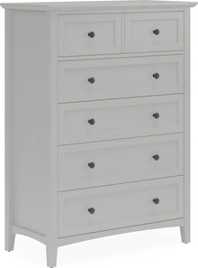 Halston Five Drawer Chest in Elephant Gray - View 3