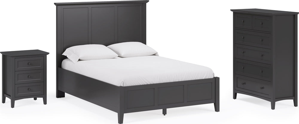 Halston Five Drawer Chest in Raven Black - View 10