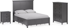 Halston Five Drawer Chest in Raven Black - View 8