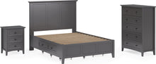 Halston Five Drawer Chest in Raven Black - View 9