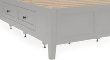 Halston Four Drawer Platform Storage Bed in Elephant Gray - View 5