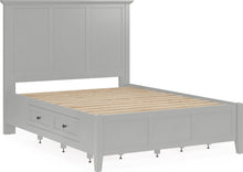 Halston Four Drawer Platform Storage Bed in Elephant Gray - View 7