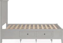 Halston Four Drawer Platform Storage Bed in Elephant Gray - View 8