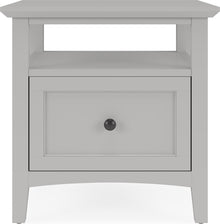 Halston Square End Table - Elephant Grey - View 2