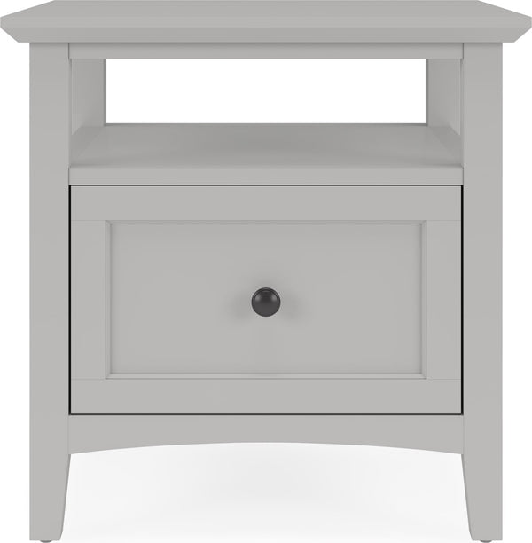 Halston Square End Table - Elephant Grey - View 2