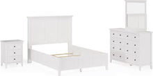 Halston Three Drawer Nightstand in Snowfall White - View 8