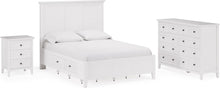 Halston Three Drawer Nightstand in Snowfall White - View 9