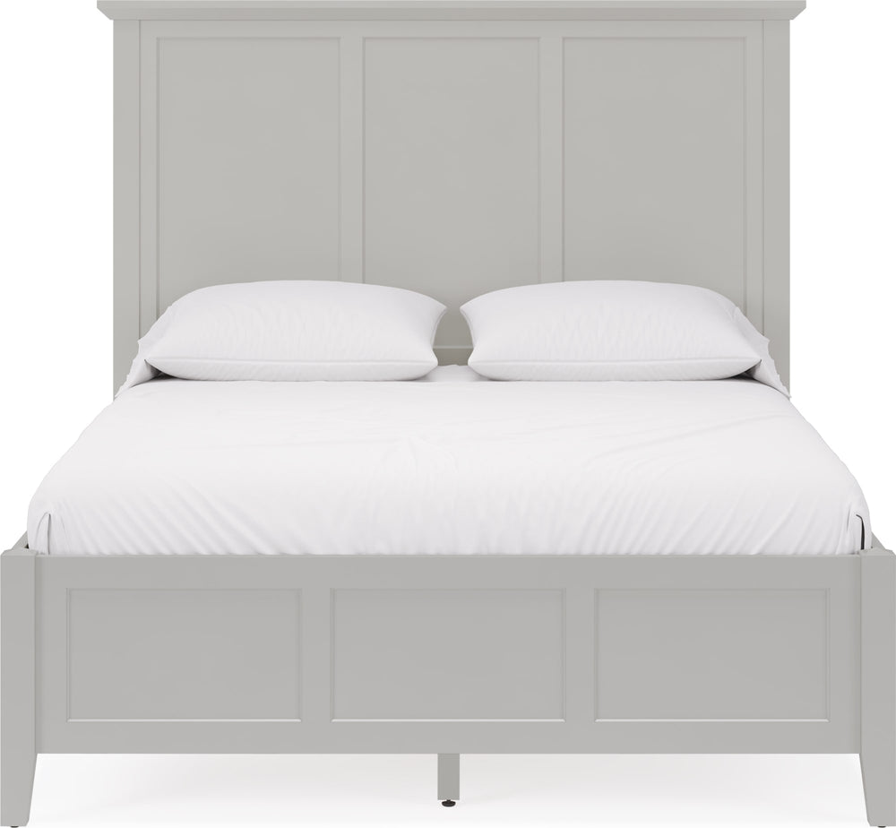 Halston Three Panel Bed in Elephant Grey - View 2