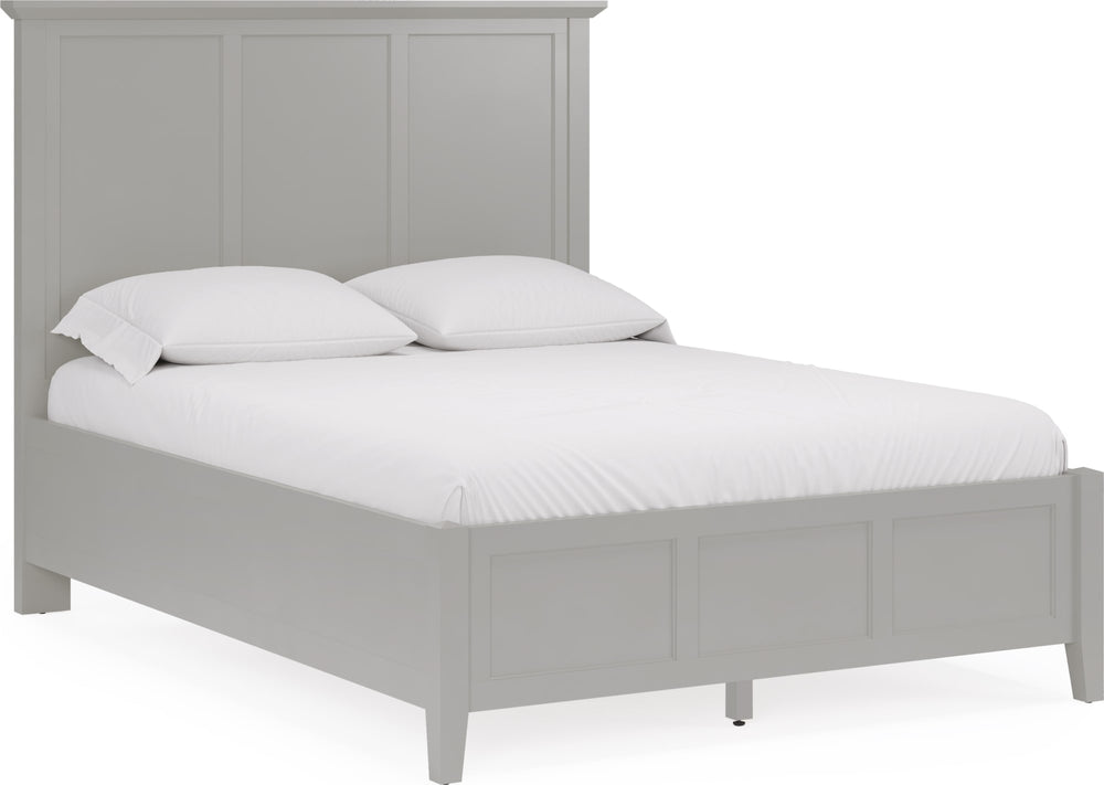 Halston Three Panel Bed in Elephant Grey - View 3