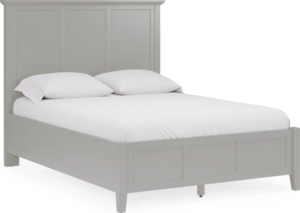 Halston Three Panel Bed in Elephant Grey - View 3