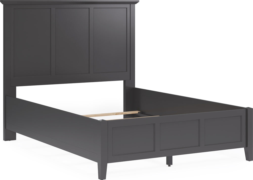 Halston Three Panel Bed in Raven Black - View 2
