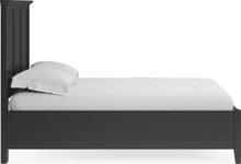 Halston Three Panel Bed in Raven Black - View 4