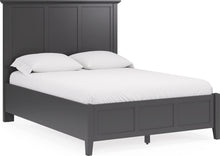 Halston Three Panel Bed in Raven Black - View 5