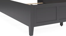 Halston Three Panel Bed in Raven Black - View 8