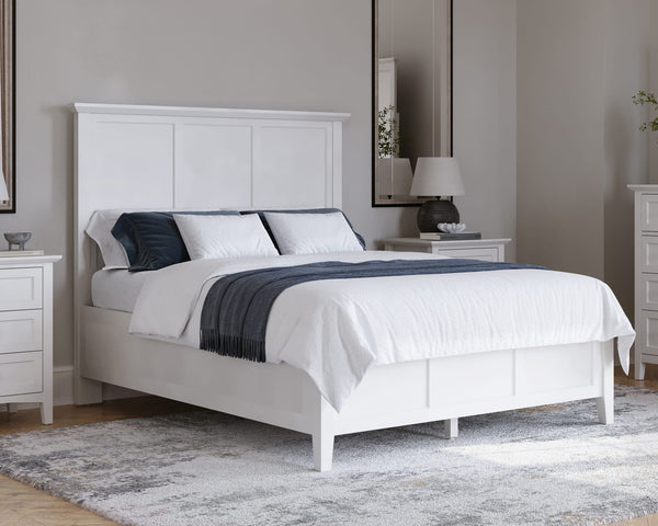 Halston Three Panel Bed in Snowfall White alternate view