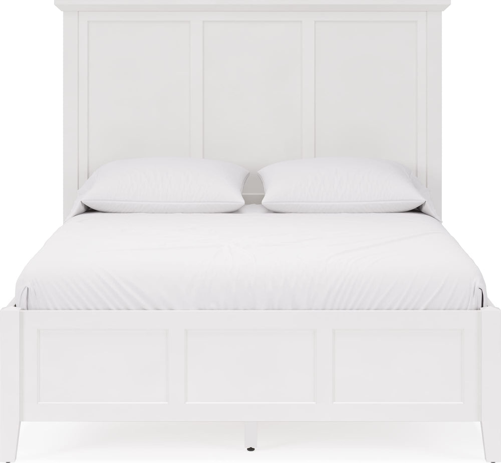 Halston Three Panel Bed in Snowfall White - View 3