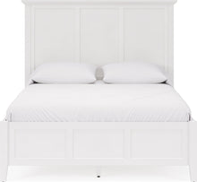 Halston Three Panel Bed in Snowfall White - View 3