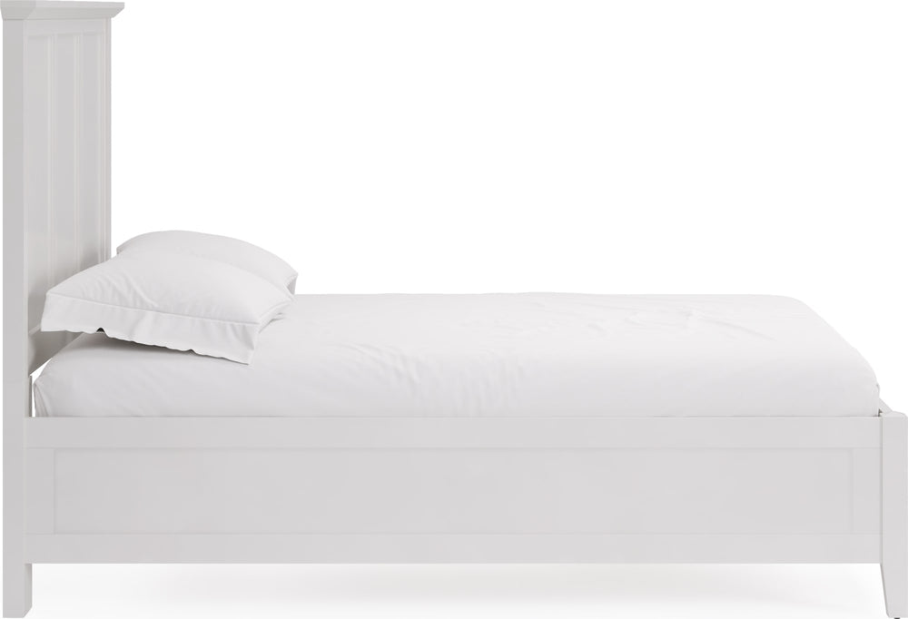 Halston Three Panel Bed in Snowfall White - View 4