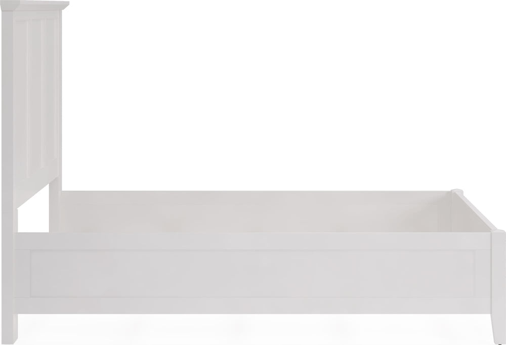 Halston Three Panel Bed in Snowfall White - View 7