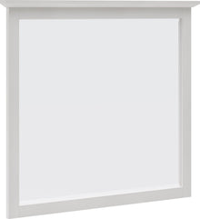 Halston Wall or Dresser Mirror in Snowfall White - View 2