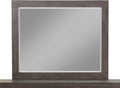 Hudson Beveled Glass Mirror in Basalt Grey