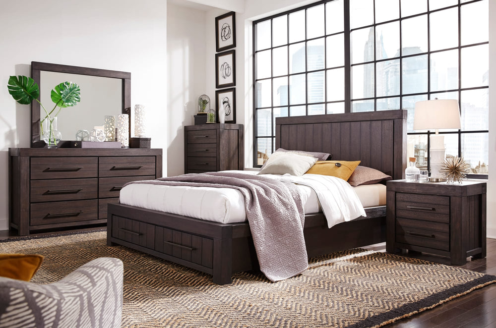 Hudson Five Drawer Chest in Basalt Grey - View 2