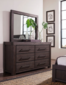 Hudson Six Drawer Dresser in Basalt Grey