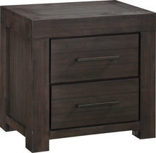 Hudson Two Drawer Nightstand in Basalt Grey - View 2