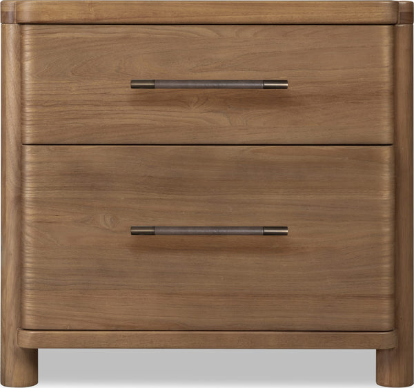 Holland 2 Drw Nightstand w/CM - Cbn Glw - View 2