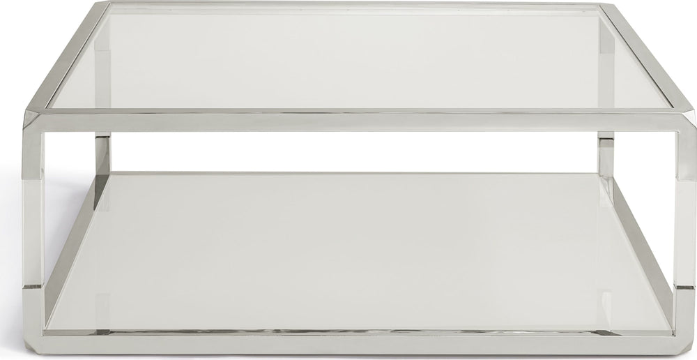 Jefferson Square Coffee Table in Acrylic/White Glass/PSS - View 5