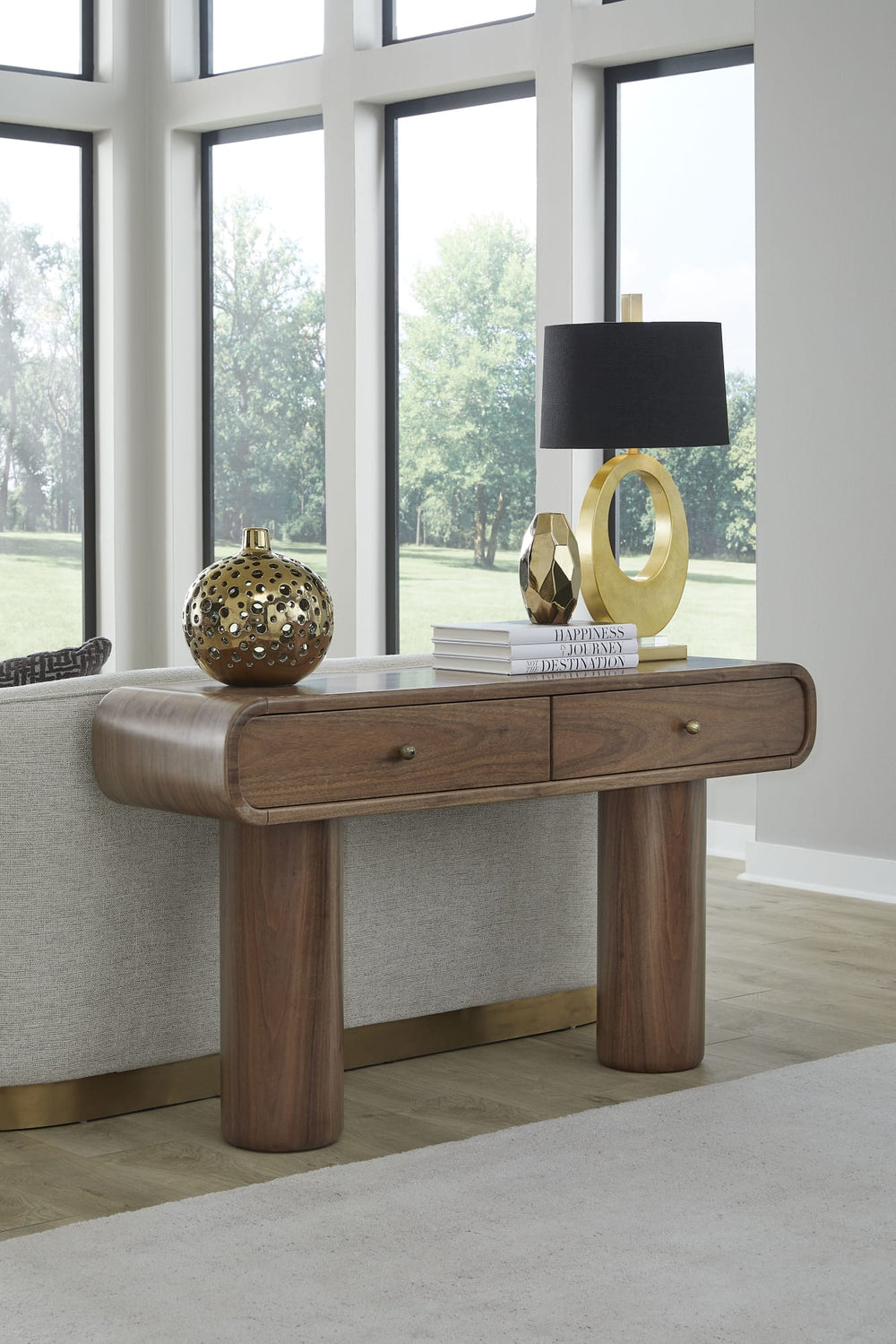 Juniper Walnut Console Table in Mongoose