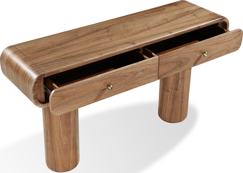 Juniper Walnut Console Table in Mongoose - View 4