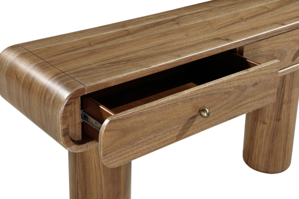 Juniper Walnut Console Table in Mongoose - View 5